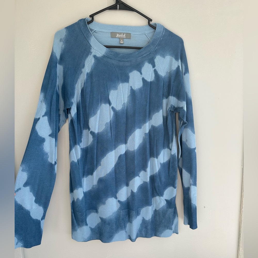 Marled Reunited Clothing Sweater Womens Size M Blue